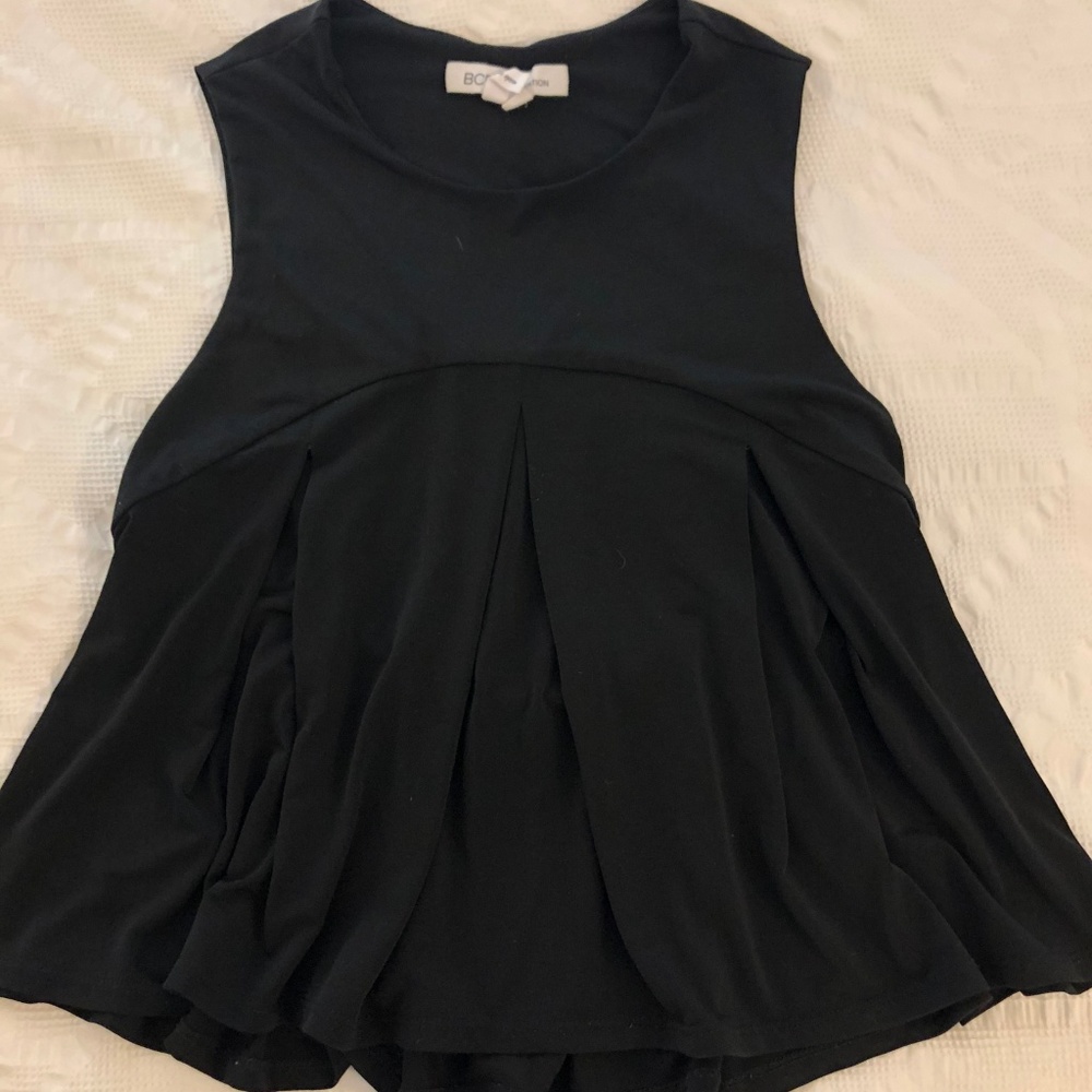 BCBGenration Black Open-Back Top